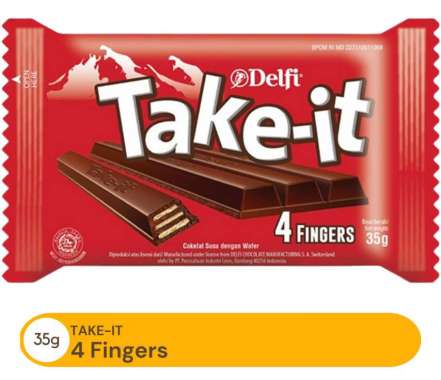 DELFI TAKE IT Take-It 4 Fingers wafer 35g 35 gram