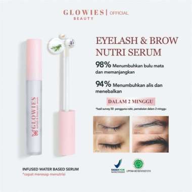 Glowies Beauty Eyelash & Brow Nutri Serum | Serum Alis dan Bulu Mata