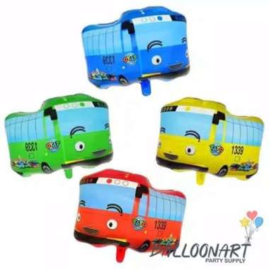 Tayo Balon Foil/Balon Ulang Tahun Tayo/Balon Karakter Tayo Hijau