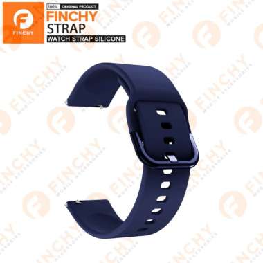 Finchy Silicone Strap for Vyatta Fitme Pro X Smartwatch Replacement Rubber Wristband Tali Jam Navy