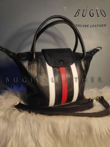 Bossindo tas kulit garut tas selempang wanita BUGIO kulit sapi asli BG015 L (STANDAR)