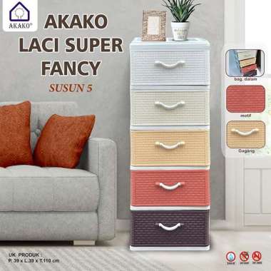 Lemari Laci Akako Super Fancy Rotan 5 Susun