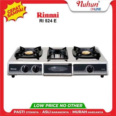 Kompor Rinnai Kompor 2 Tungku Small Burner With Grill Rinnai RI 524 E