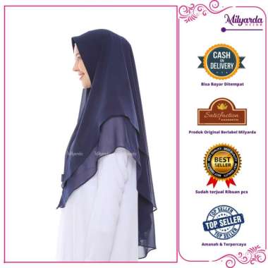 Khimar Annisa - Milyarda Hijab instan - Jilbab Syari Original dan Berkualitas Putih tulang / BW