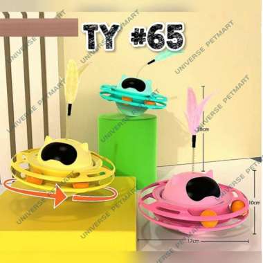 Mainan Kucing Bola Putar UFO / Cat Toy Circular TY65