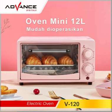 Advance - Oven Listrik Votre Pemanggang 12 Liter (V-120) Merah Muda