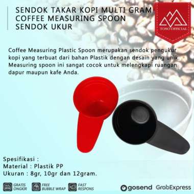 Sendok Takar Kopi Multi Gram Coffee Measuring Spoon Sendok Ukur Merah