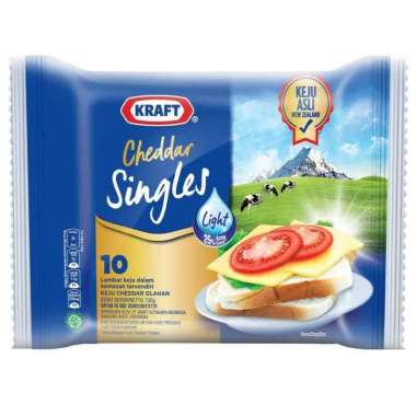 Promo Harga Kraft Singles Cheese Light 167 gr - Blibli