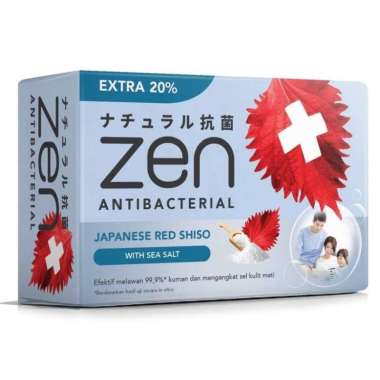 ZEN BAR SOAP SHISO&SEA SALT 4X80GR