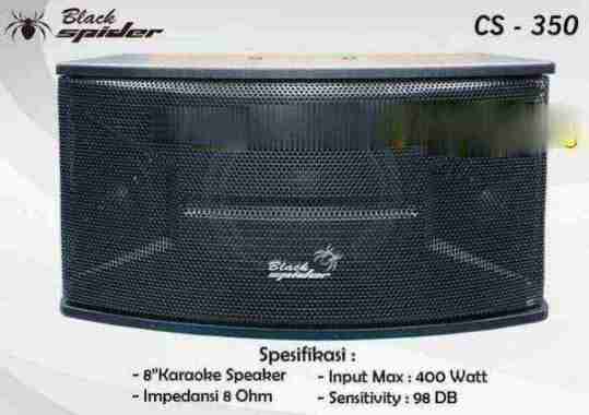 Speaker Pasif 8 Inch Black Spider CS350 CS 350 ( Sepasang )