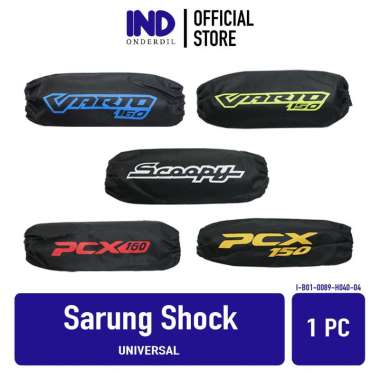 Sarung Cover Shock Depan Vario 150 160 Scoopy PCX Merah Putih Biru Kuning Emas Tutup Penutup Shockbr