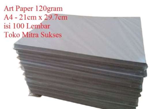 kertas art paper 120gram a4 isi 100 lembar Multicolor