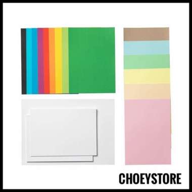 kertas karton warna kertas a3 dan a4 set 154pcs prakarya anak Multicolor