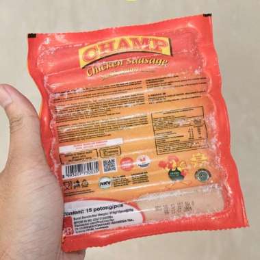 Sosis Ayam/Sosis Ayam Champ 375gr isi15pcs/Pack