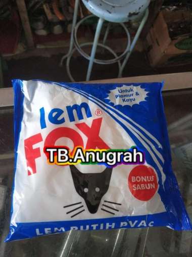 lem fox putih pvac 600gram biru lem kayu 600gr lem kertas lem fox Multicolor