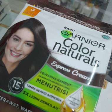 Garnier semir sacet / pewarna rambut garnier sachet , garnier ash blonde ready Caramel