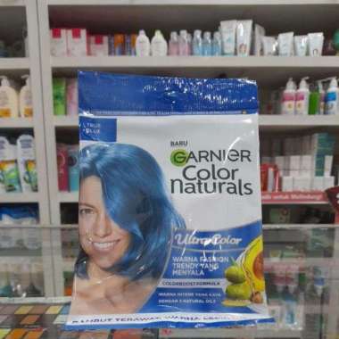 Garnier semir sacet / pewarna rambut garnier sachet , garnier ash blonde ready True Blue