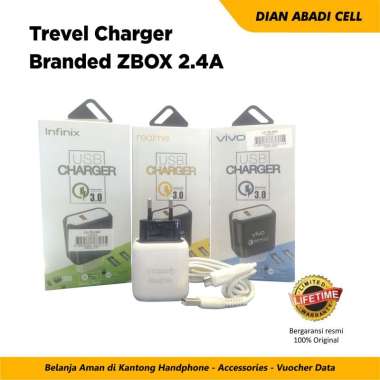 Adaptor Charger Branded ZBox 2.4A Infinix