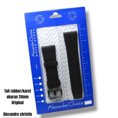 Tali Karet Alexander Christie/ Rubber Stainless Steel Jam Tangan Pria Alexander Christie Original/ K