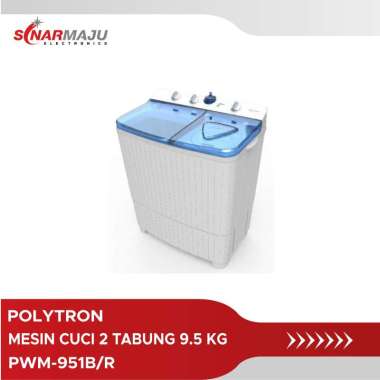 Mesin Cuci 2 Tabung Polytron 9.5 Kg Twin Tub PWM-951 /PWM951