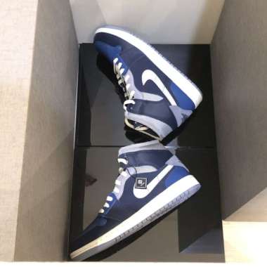 Jordan 1 Mid SE Craft Obsidian French Blue Ashen Slate(100% Authentic) 44