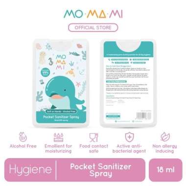 Momami Pocket Sanitizer 18ml - Sanitizer Bayi & Anak Whale