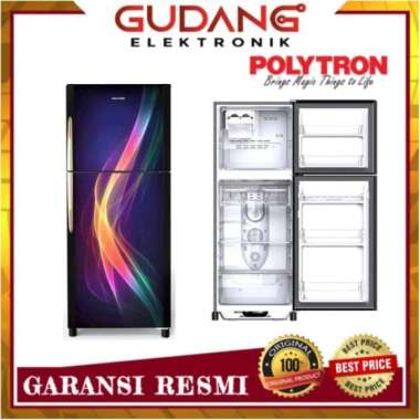 LEMARI ES 2 PINTU POLYTRON PRM 28 PAX KULKAS POLYTRON PRM-28PAX