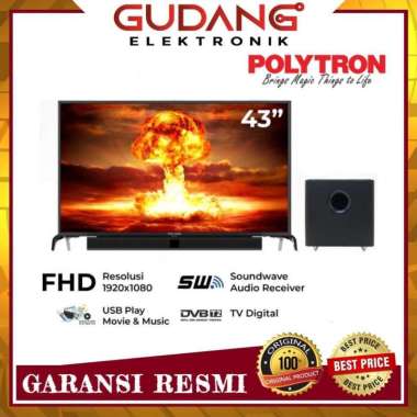 TV LED POLYTRON PLD 43BV1558 SOUNDBAR LED POLYTRON PLD-43BV1558 DIGITAL