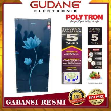 LEMARI ES 1 PINTU POLYTRON PRB 179 KULKAS POLYTRON PRB179