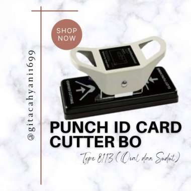 punch id card cutter no.8113 bright office / pemotong id card Multicolor