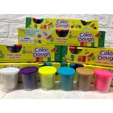 mainan anak fun doh play set kitchen mie piggy / mainan edukasi anak Multicolor