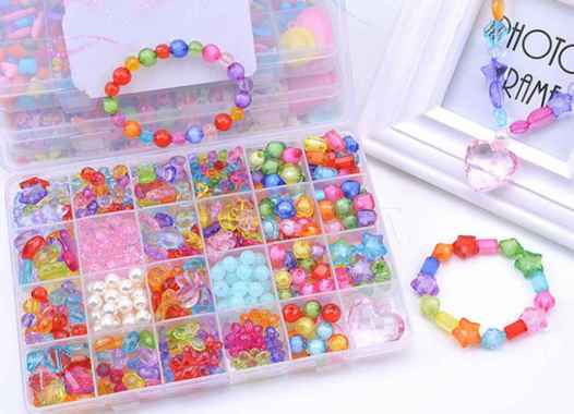 mainan edukasi manik manik / meronce / beads / mote mote Multicolor