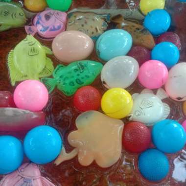 mainan ikan plastik Multicolor