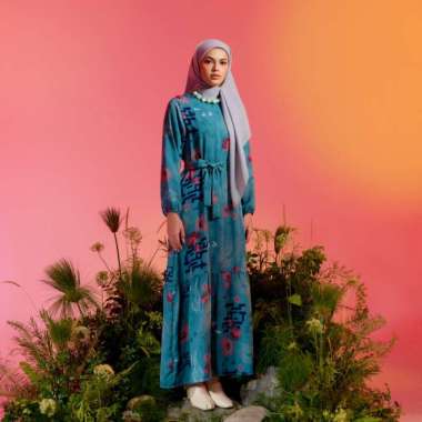 ZM Zaskia Mecca - Wyn Pine Gamis - Romansa Khatulistiwa - Raflesia Multicolor