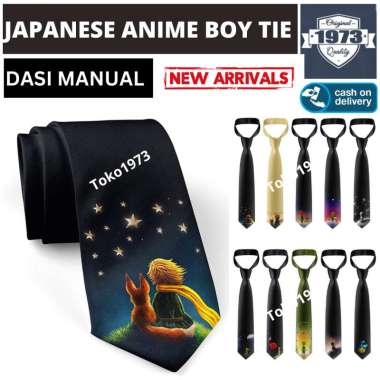 JAPANESE ANIME BOY TIE - DASI MANUAL dasi korea dasi anime dasi cosplay BREWYN GIFT BOX