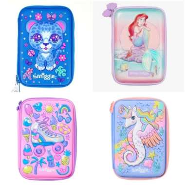 smiggle pencil case for girls kotak pensil ori Multicolor