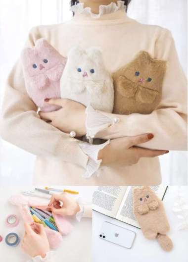 panache bentoy soft kawaii pencil case money bag kotak tempat pensil Multicolor