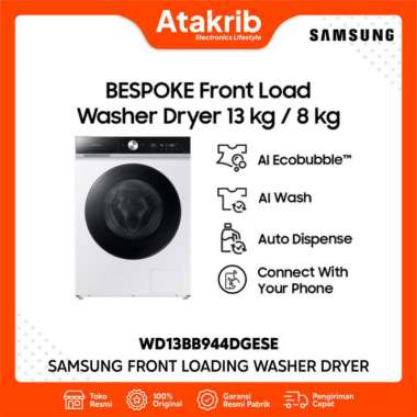 SAMSUNG FRONT LOADING BESPOKE WASHER DRYER WD13BB944DGESE 13/8kg