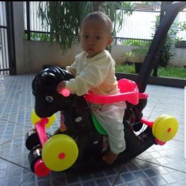 mainan kuda goyang - mainan kuda dorong - mainan kereta kuda dorong Multicolor