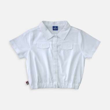 Short sleeve shirt/ Kemeja Anak Perempuan Putih/ Daisy Personal Stylist 14 tahun