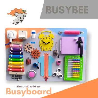 busy board papan mainan kayu edukasi montessori