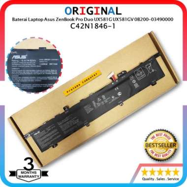 Baterai Laptop Asus ZenBook Pro Duo UX581G UX581GV C42N1846-1 ORIGINAL