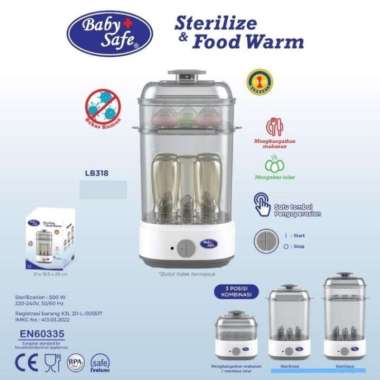 Baby Safe Sterilizer & Food Warm | Baby Safe Sterilizer Alat Steril Botol Susu LB319 |Steril Botol S
