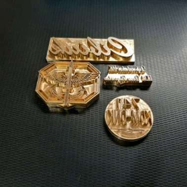 Plat Stempel Logo Custom Material Brass