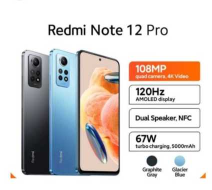 Redmi Note 12 Pro 4G 6/128GB GLACIER BLUE