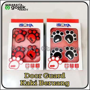 Door Guard / Pelindung Pintu Mobil Karakter kaki beruang - hitam