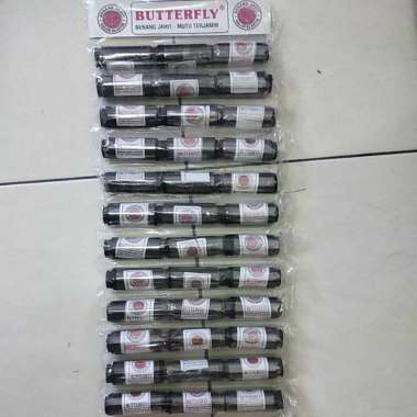 Benang jahit Butterfly warna hitam Hitam