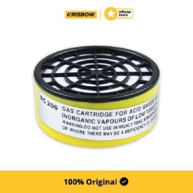Krisbow Cartridge Filter Gas Asam Dan Uap Masker Respirator