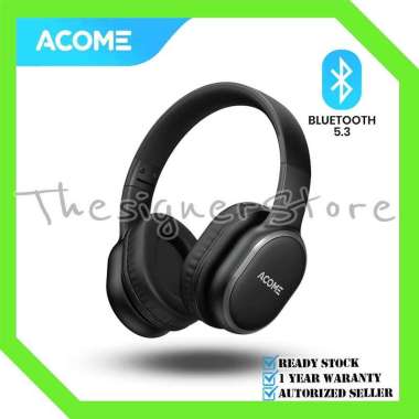 ACOME H2 Over-ear Bluetooth Headphone Wireless Dual EQ Mode BT 5.3 - Garansi Resmi 1 Tahun Acome H2
