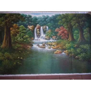 stylo lukisan air terjun
